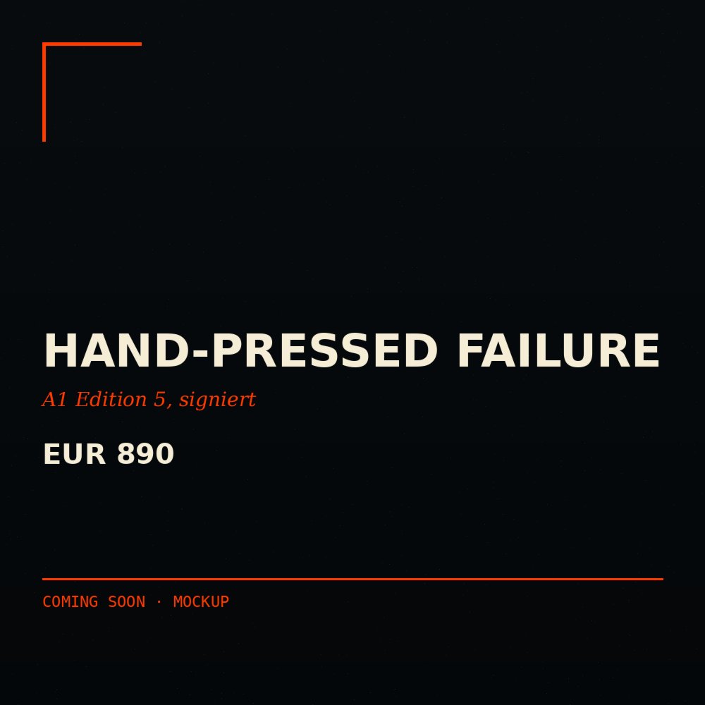 Hand-Pressed Failure Edition